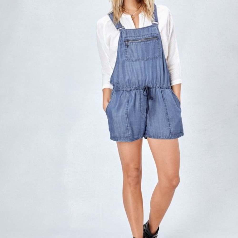 Lovestitch Tencel Chambray Short Overalls